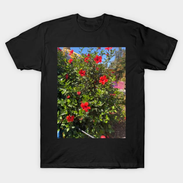 Red Flowers T-Shirt by DentistArt2022